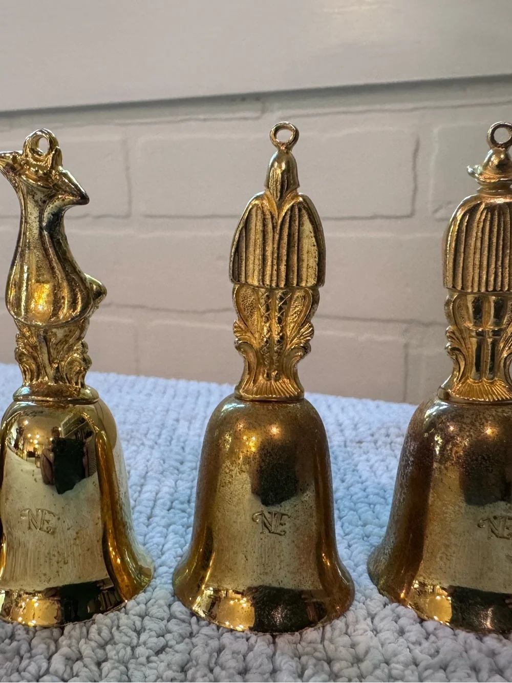 Reed and Barton New England Society Gold Plated 12 Days of Christmas Bells
